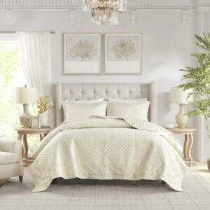 Versailles 3 Piece Champagne Quilt Set in Champagne From Croscill Classics