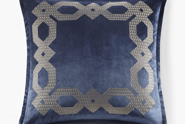 Clermont European Pillow Sham in Navy From Croscill Classics