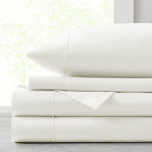 Luxury Egyptian 500TC Cotton Sheet Set in White From Croscill