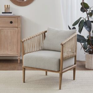 Odessa Accent Arm Chair in Natural From Madison Park