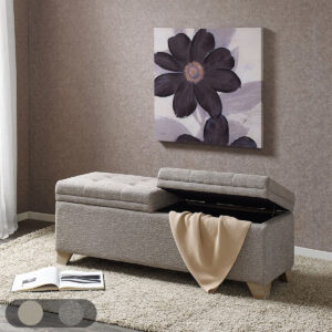 Ashcroft Soft Close Storage Bench in Grey Multi From Madison Park