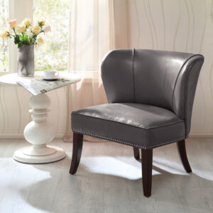 Hilton Armless Accent Chair in Grey From Madison Park