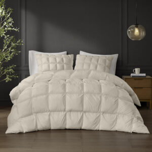 Stay Puffed Overfilled Down Alternative Comforter in Tan From Madison Park