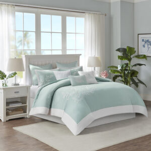 Coastline Duvet Cover Mini Set in Aqua From Harbor House