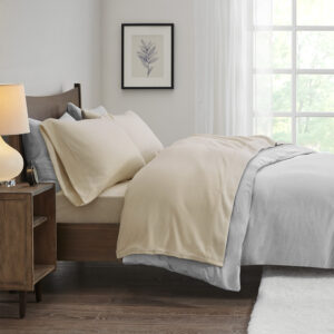 Micro Fleece Sheet Set in Khaki From True North by Sleep Philosophy