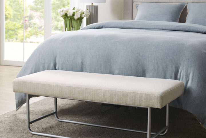 Eve Bench in Ivory From Martha Stewart