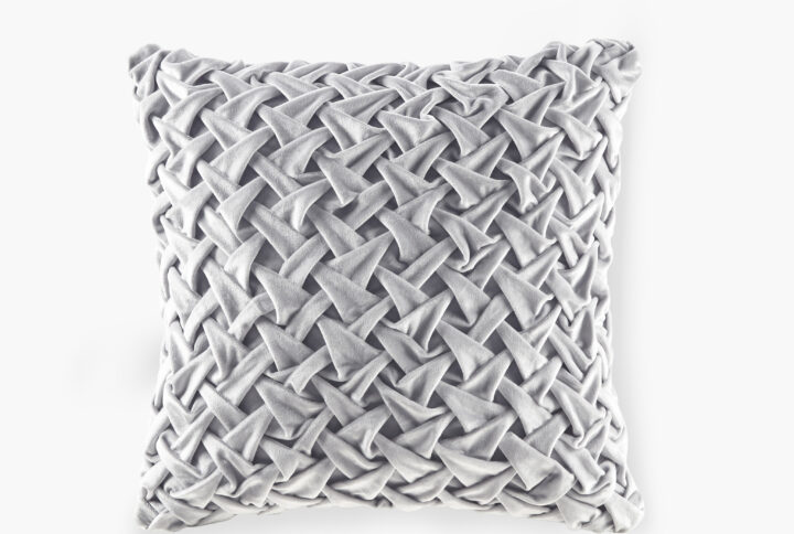 Winchester Square Decor Pillow in Silver From Croscill Classics