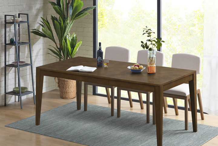 Cove Rectangle Extension Dining Table in Pecan From INK+IVY