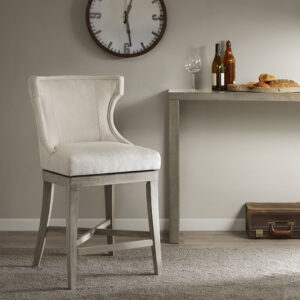 Carson Counter Stool With Swivel Seat in Cream From Madison Park