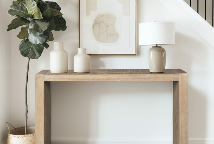 Monterey 54" Console table in Natural From INK+IVY