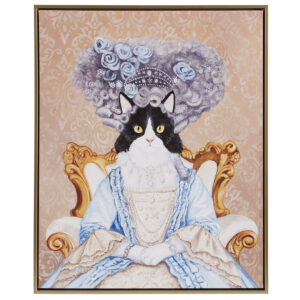 Pet Portrait Bridger Kitty Framed Canvas Wall Art in Queen Bridger From Madison Park