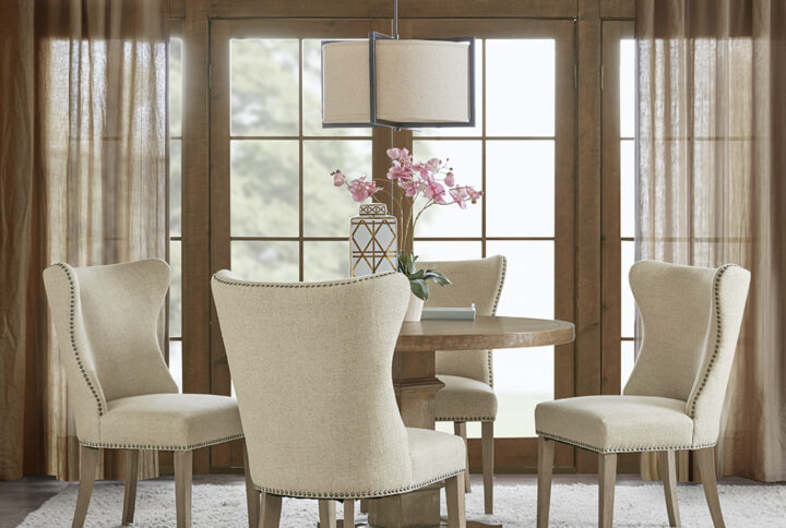 Skylar Dining Side Chair (Set of 2) in Cream From Madison Park