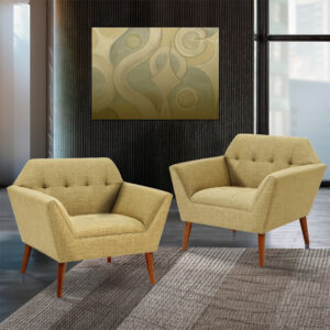 Newport Lounge Chair Set of 2 in Pale Green From INK+IVY