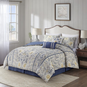 Livia 6 Piece Cotton Comforter Set in Multi From Harbor House