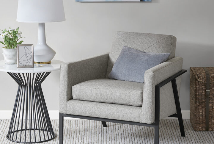 Brayden Accent Chair in Grey From Madison Park