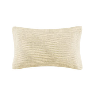 Bree Knit Oblong Pillow Cover in Ivory From INK+IVY