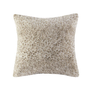 Zuri Faux Fur Square Pillow in Leopard From Madison Park