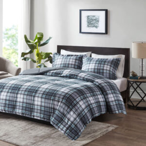 Parkston 3M Scotchgard Down Alternative All Season Comforter Set in Grey From Madison Park Essentials