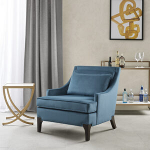 Anna Arm Accent Chair in Blue From Martha Stewart