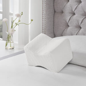 Memory Foam Knee Pillow in White From Sleep Philosophy