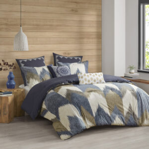 Alpine 3 Piece Comforter Mini Set in Navy From INK+IVY