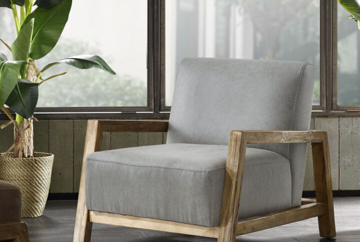 Easton Low Profile Accent Chair in Grey From INK+IVY