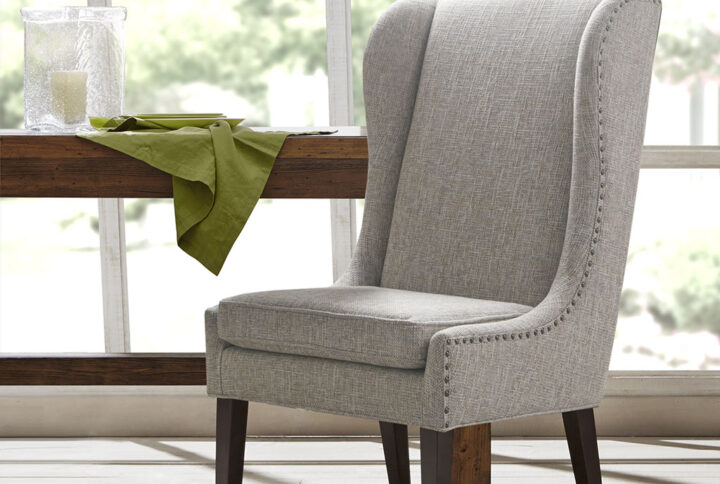 Garbo Captains Dining Chair in Grey Multi From Madison Park