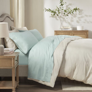 Rayon from Bamboo 4PC Sheet Set in Aqua From Sleep Philosophy