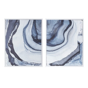 Ethereal Diptych 2-piece Framed Canvas Wall Art Set in Blue From Madison Park