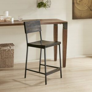 Tacoma 24" Counter stool in Black From INK+IVY