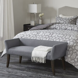 Welburn Accent Bench in Slate Blue From Madison Park