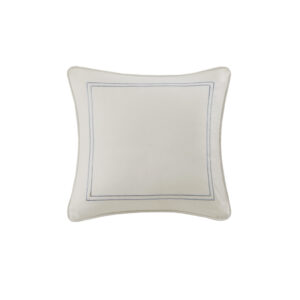 Chelsea Cotton Square Pillow in Ivory From Harbor House