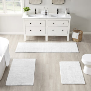 Plume Feather Touch Reversible Bath Rug in White From Beautyrest