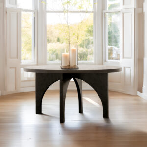 Grayson Dining Table in Black From Chapel Hill