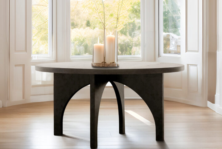 Grayson Dining Table in Black From Chapel Hill