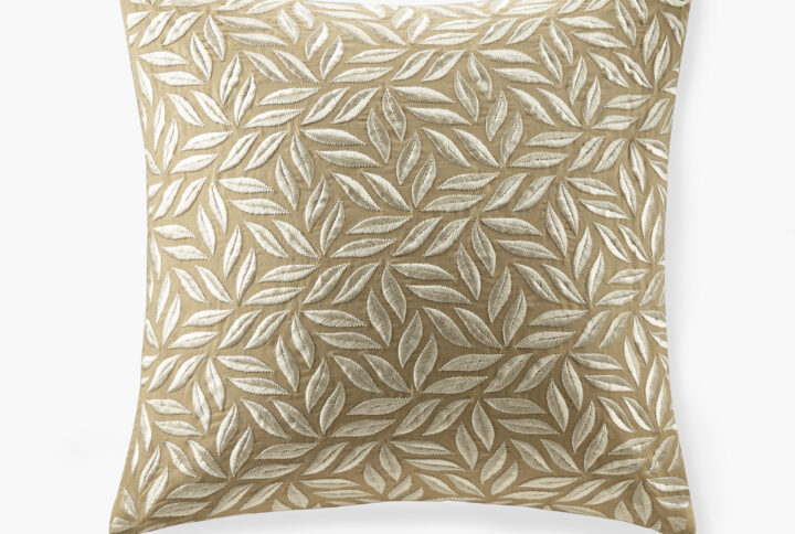 Melodia Square Decor Pillow in Tan From Croscill Home