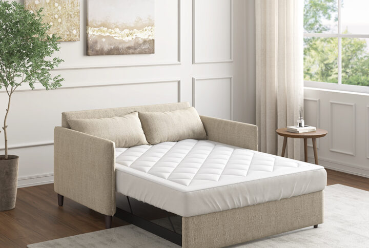 Holden Waterproof Sofa Bed Mattress Pad in White From Sleep Philosophy