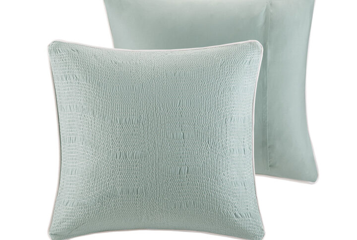 Coastline Euro Sham in Aqua From Harbor House