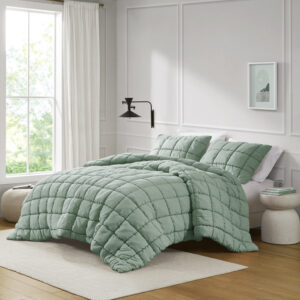 Dream Puff Down Alternative Comforter Set in Sage From Intelligent Design