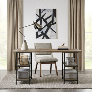 Cirque Desk in Grey From Madison Park