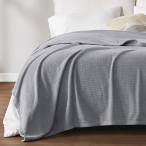 Microfleece Blanket in Grey From True North by Sleep Philosophy