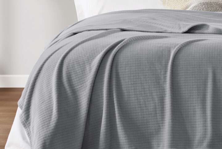 Microfleece Blanket in Grey From True North by Sleep Philosophy