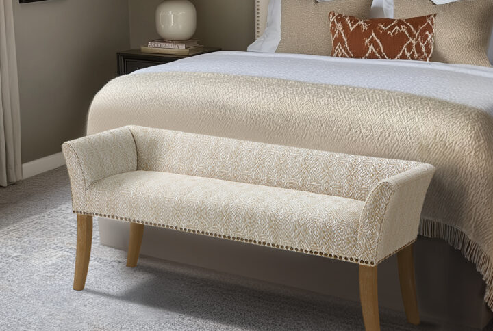 Welburn Accent Bench in Taupe Multi From Madison Park