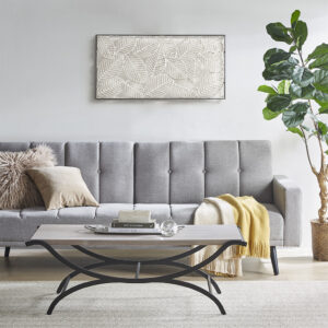 Wilson Coffee Table in White/Black From INK+IVY