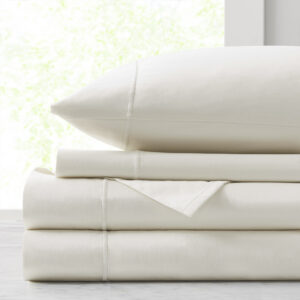 Luxury Egyptian 500TC Cotton Sheet Set in Ivory From Croscill