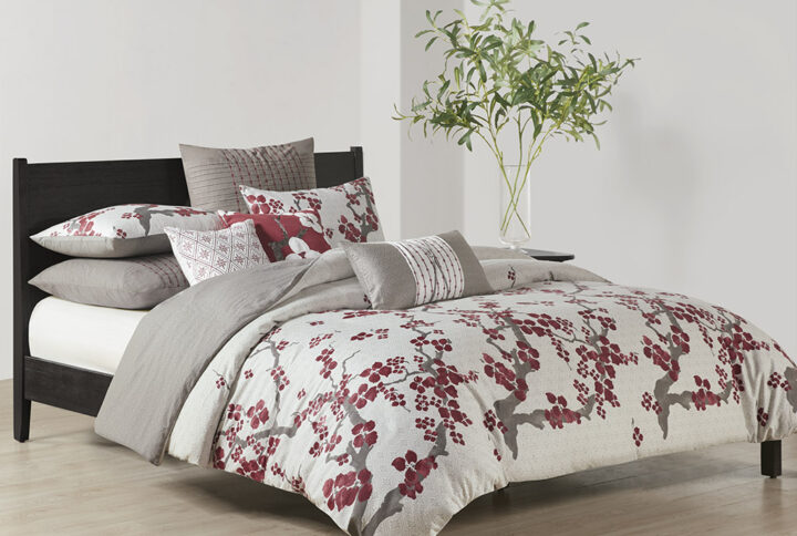 Cherry Blossom Duvet Cover Mini Set in Multi From N Natori