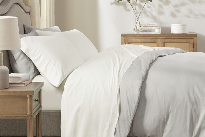 Rayon From Bamboo 4PC Sheet Set in Ivory From Sleep Philosophy