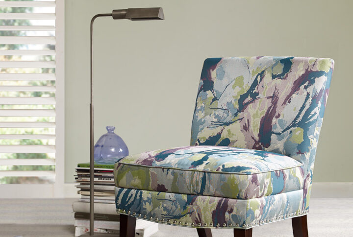 Hayden Slipper Accent Chair in Multi From Madison Park