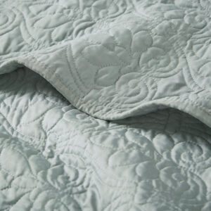 Quebec Oversized Quilted Throw in Seafoam From Madison Park