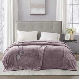 Heated Plush Blanket in Lavender From Beautyrest